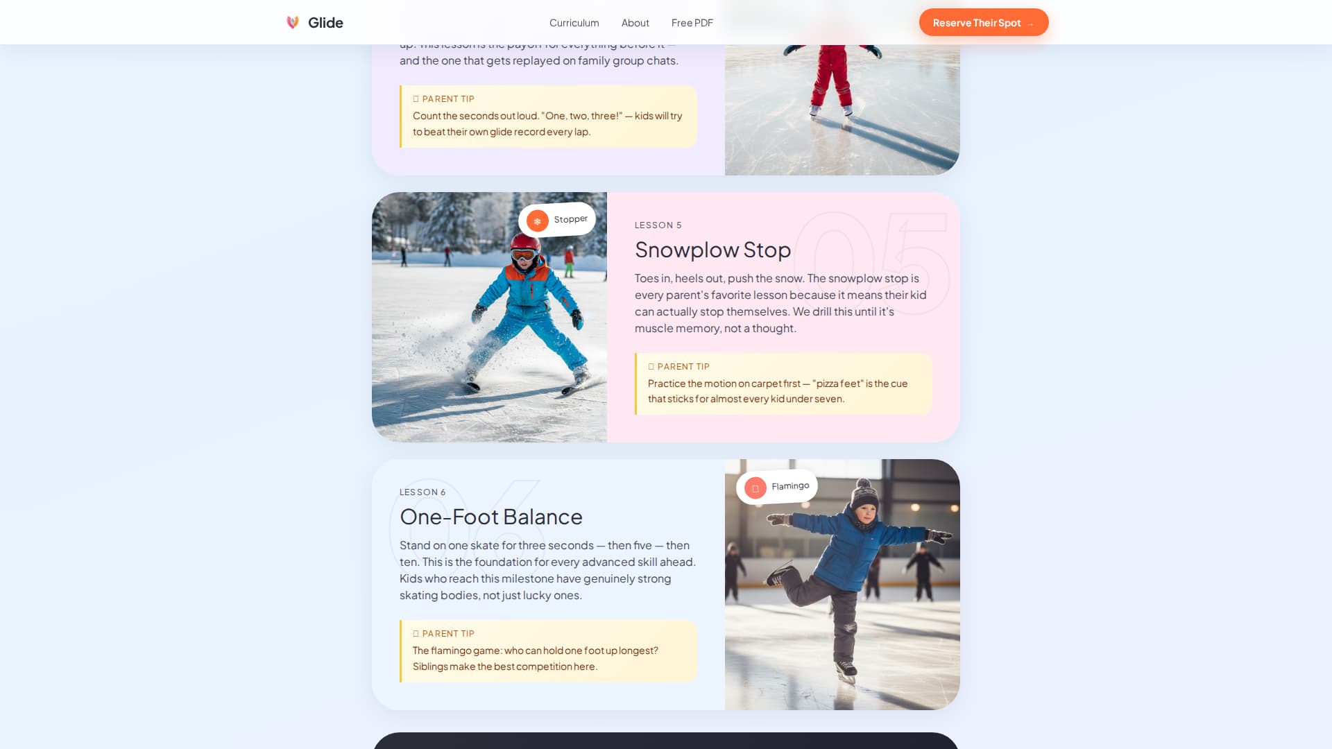 Glide - Joyful Skating Landing Page Template