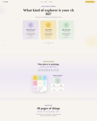 Flipside - Playful Kids Magazine Landing Page Template