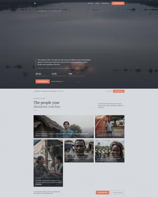 Relieffront - Compassionate Disasterrelief Landing Page Template
