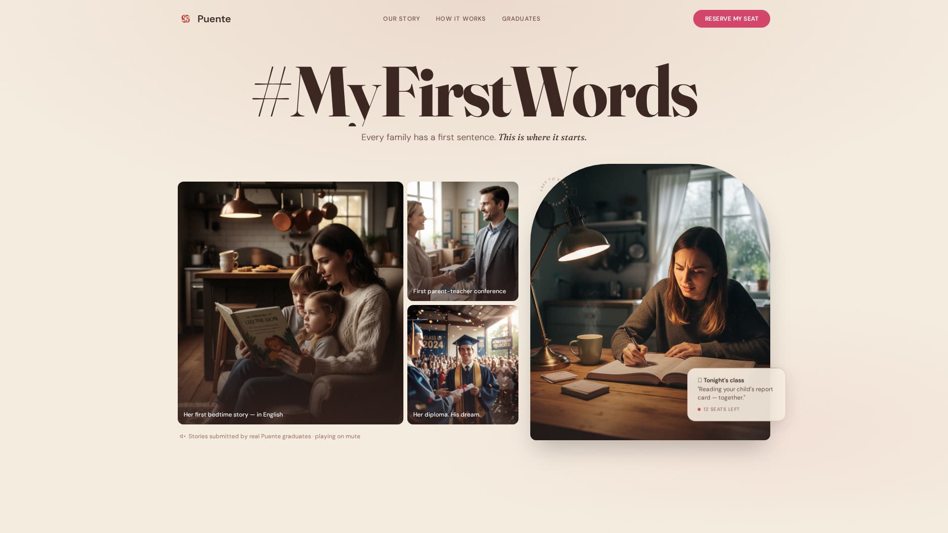 Puente - Empowering Esl Landing Page Template
