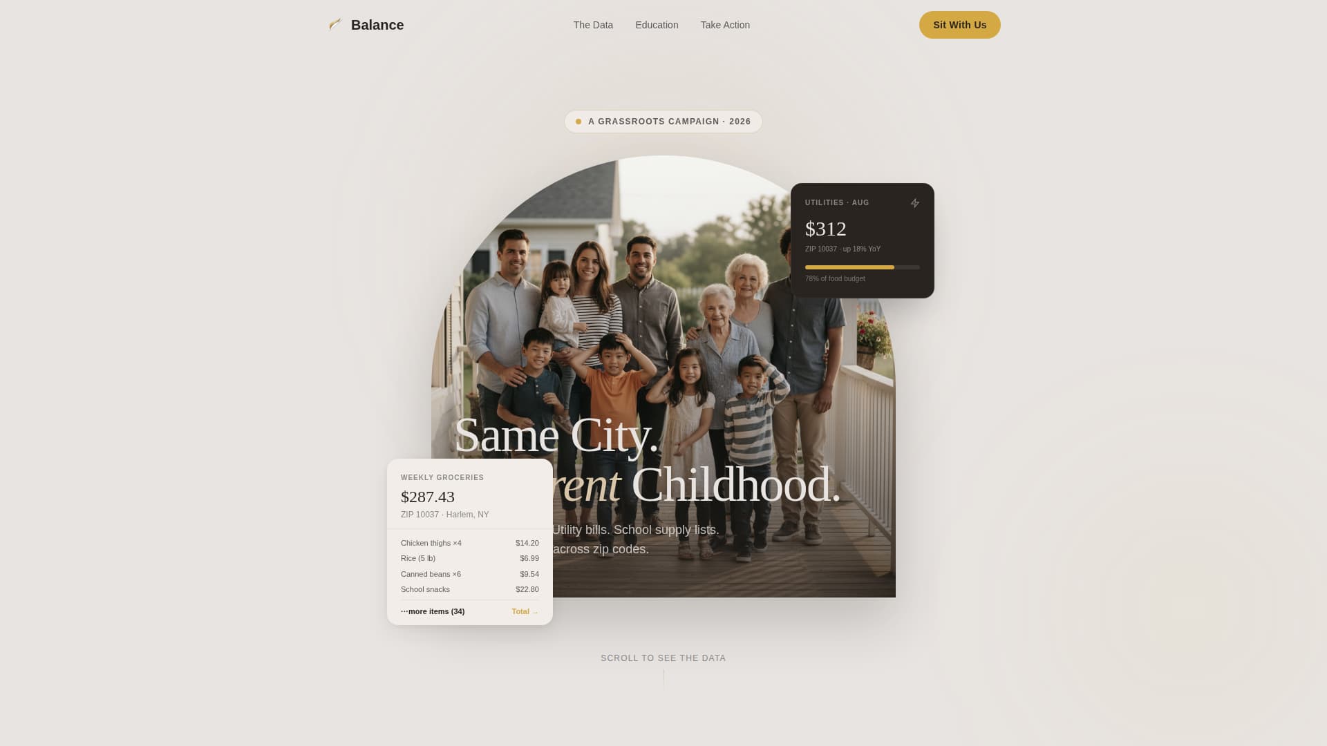 Balance - Powerful Equality Landing Page Template
