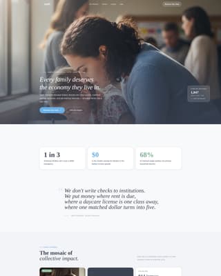 Uplift - Empowering Nonprofit Landing Page Template