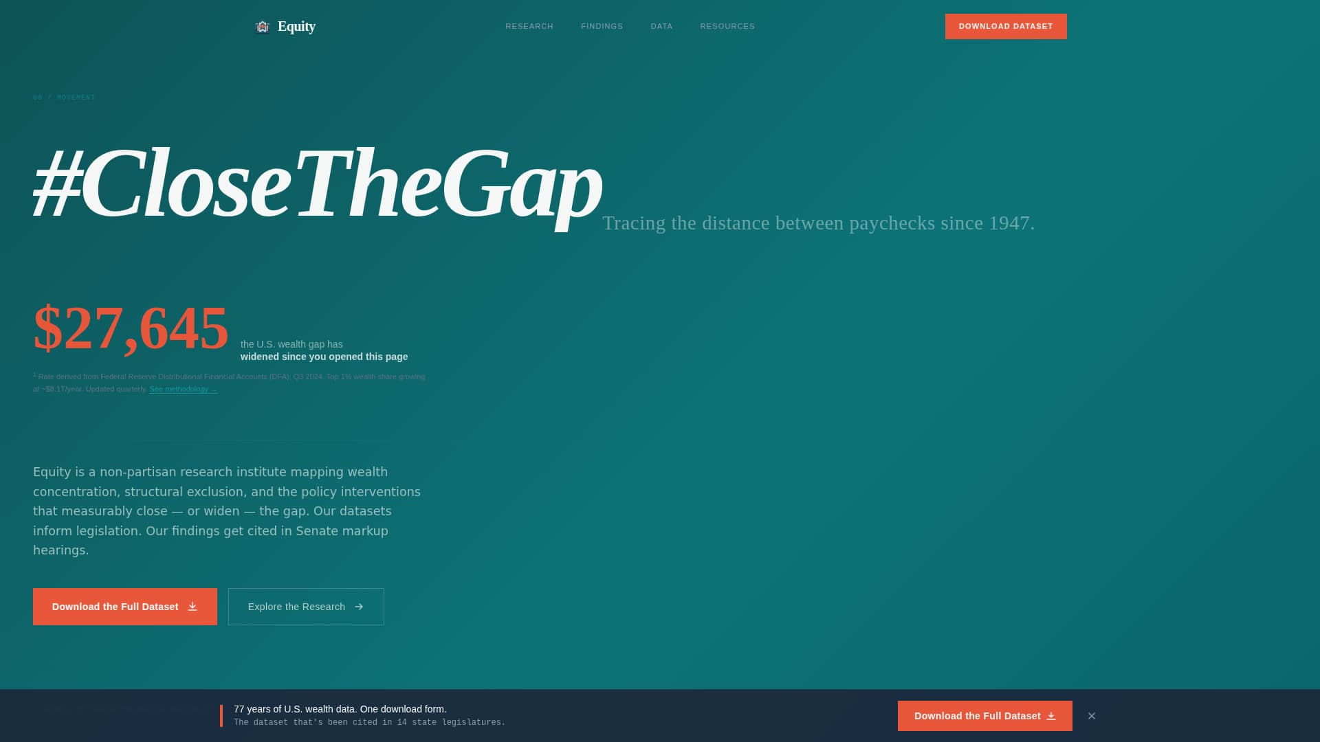 Equity - Authoritative Nonprofit Landing Page Template