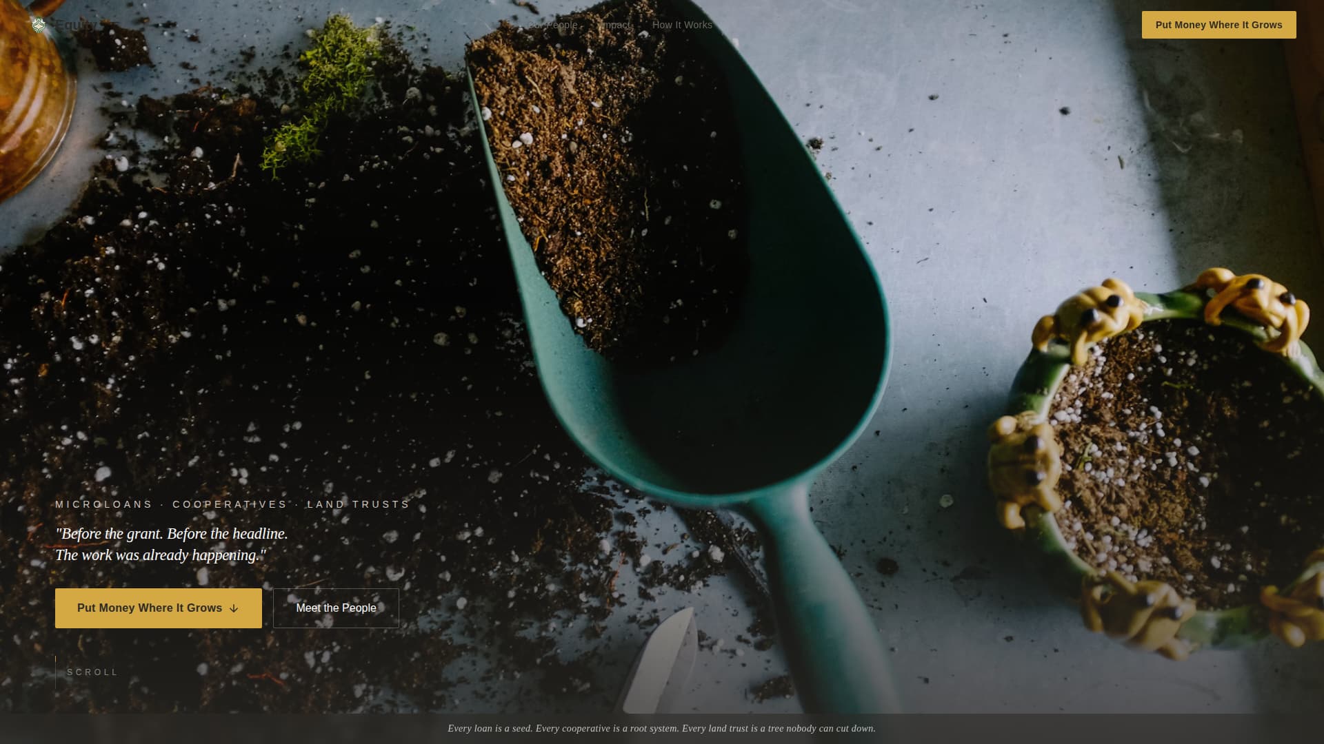 Equity - Empowering Community Landing Page Template