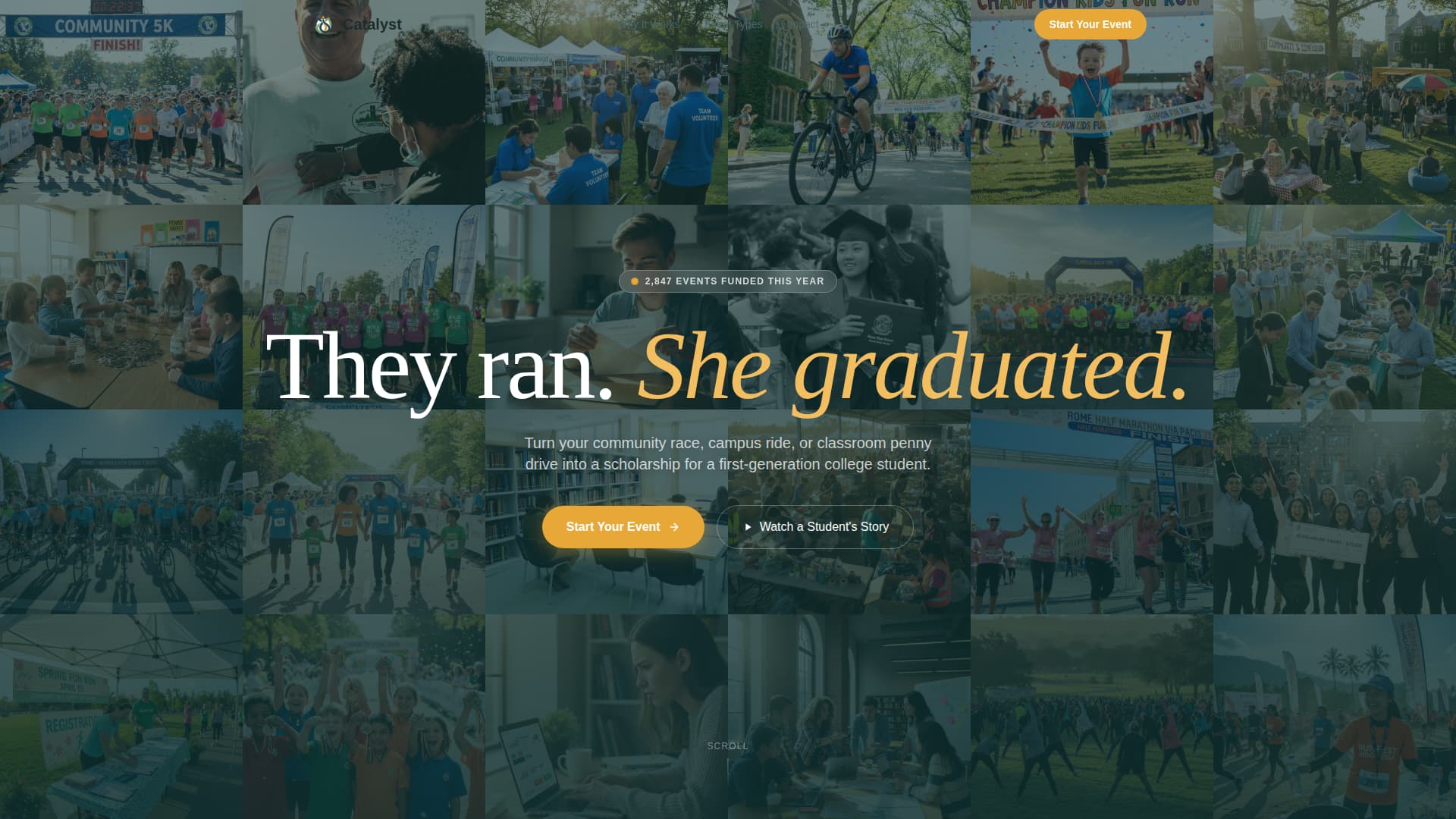 Catalyst - Inspiring Educationaccess Landing Page Template