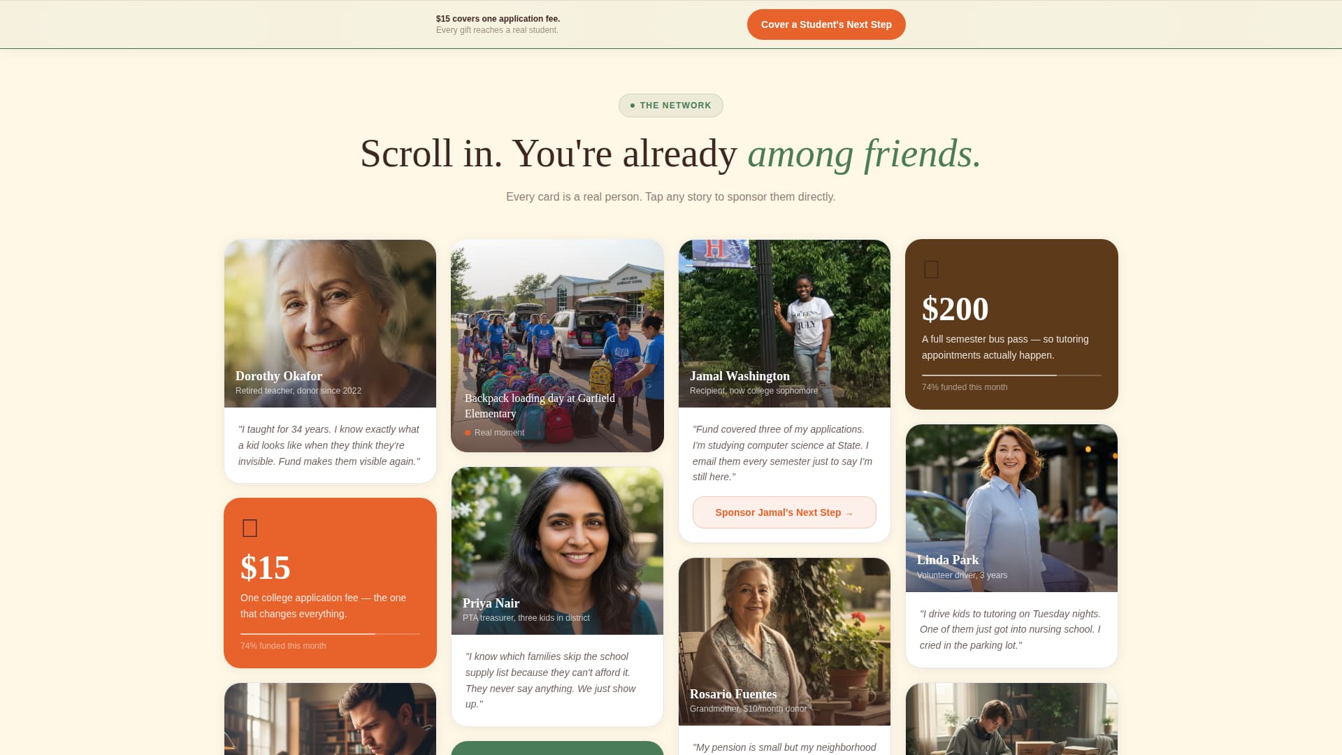 Fund - Heartfelt Education Landing Page Template