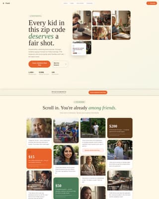 Fund - Heartfelt Education Landing Page Template