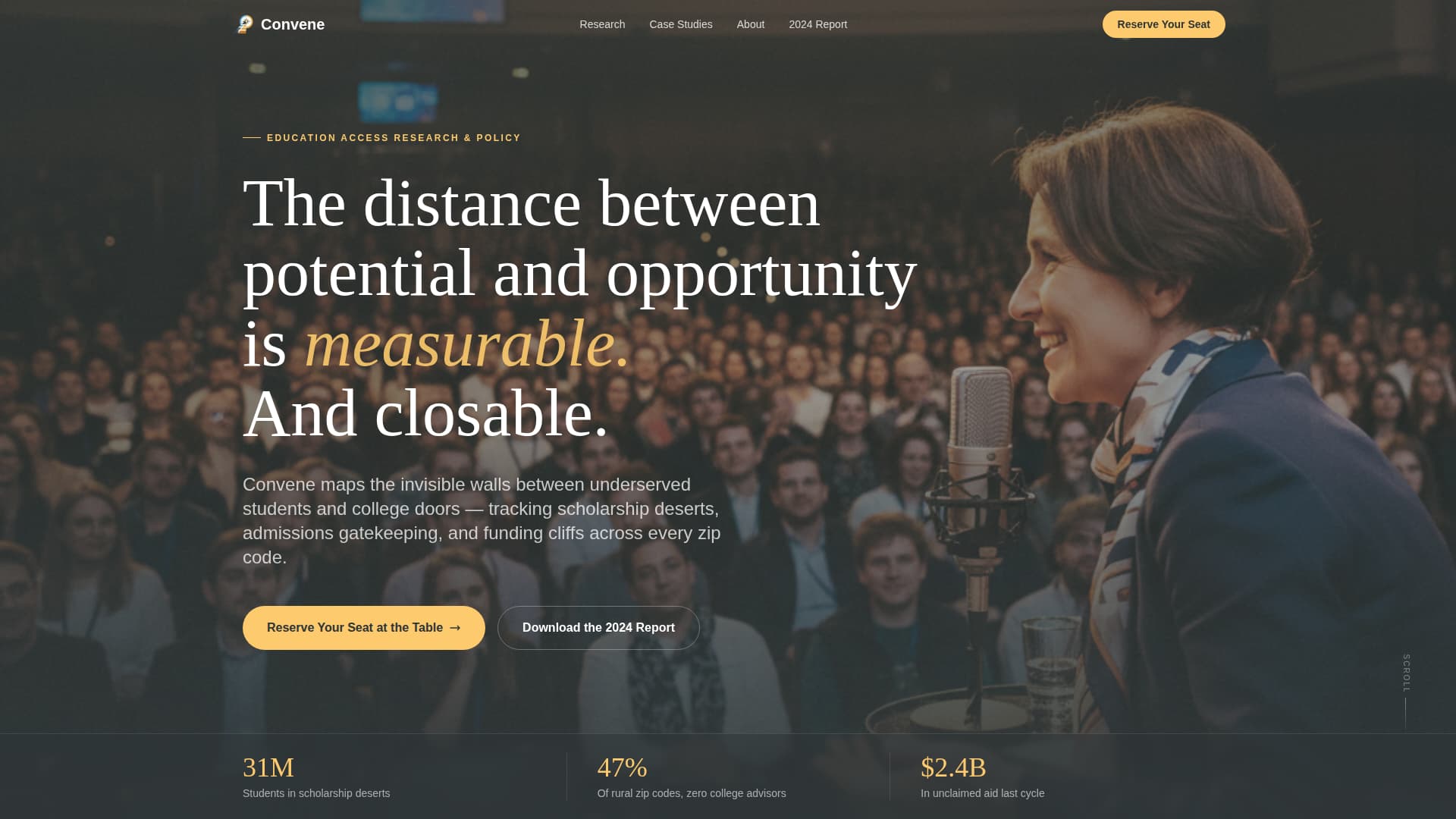 Convene - Powerful Educationaccess Landing Page Template