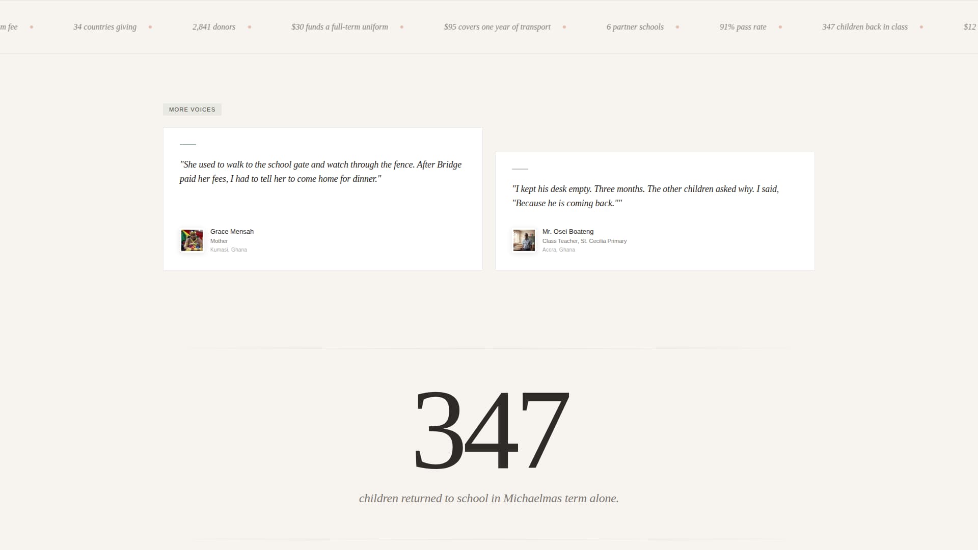 Bridge - Heartfelt Education Landing Page Template