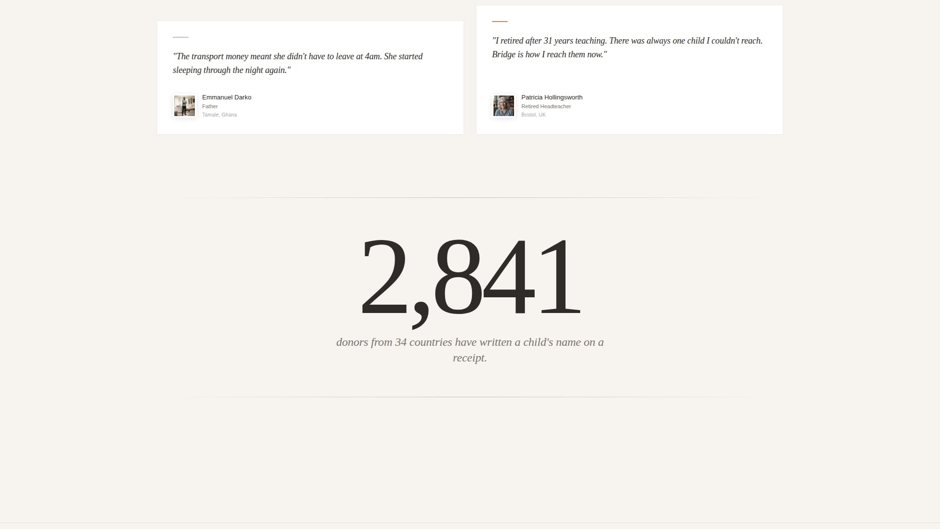 Bridge - Heartfelt Education Landing Page Template