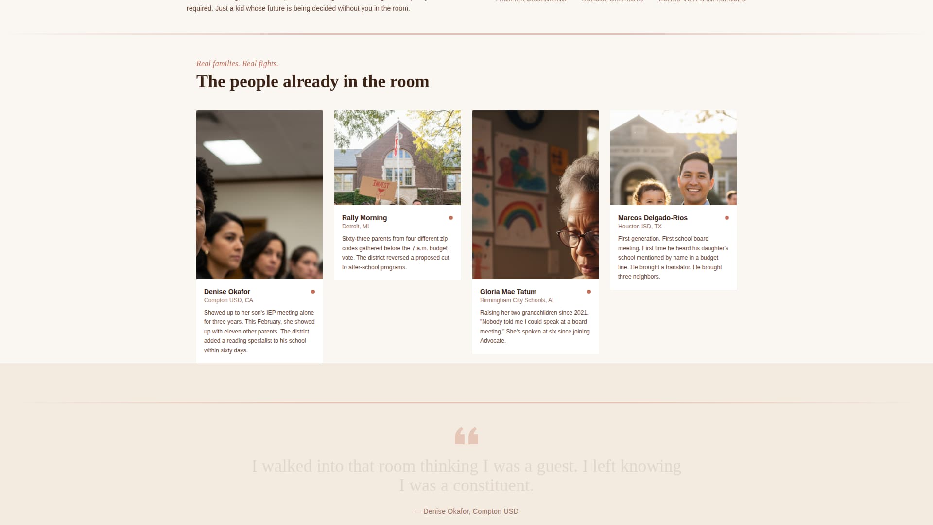 Advocate - Empowering Educationequity Landing Page Template
