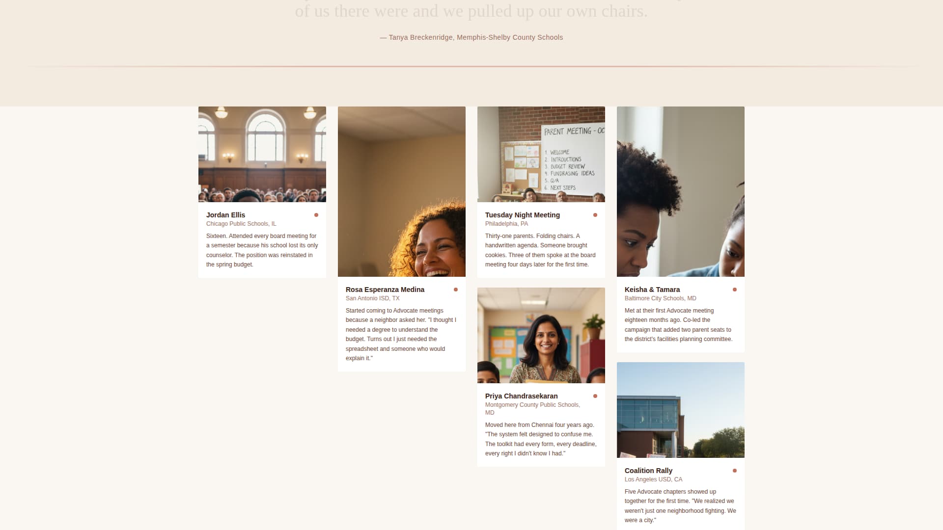 Advocate - Empowering Educationequity Landing Page Template