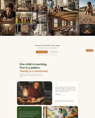 Hearth - Inspiring Educationngo Landing Page Template