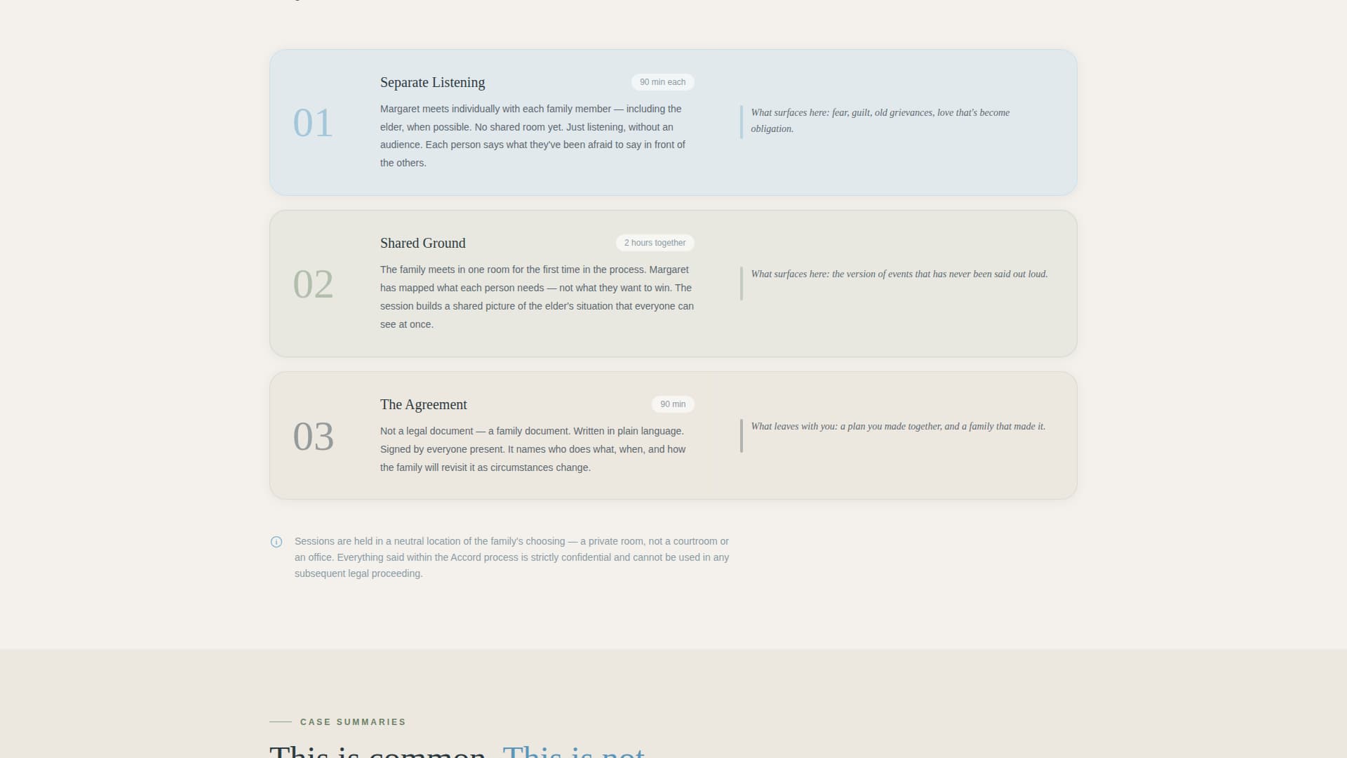 Accord - Trusted Eldermediation Landing Page Template