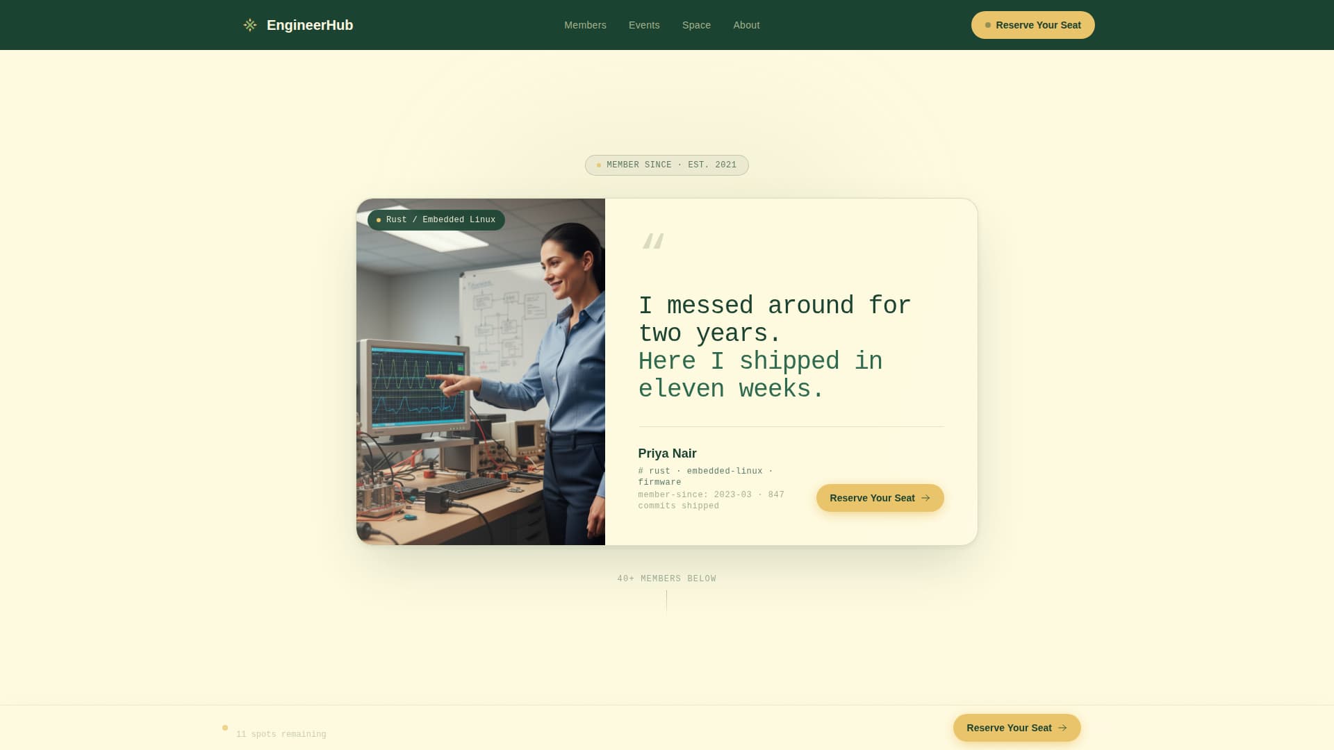 Engineerhub - Inspiring Developers Landing Page Template