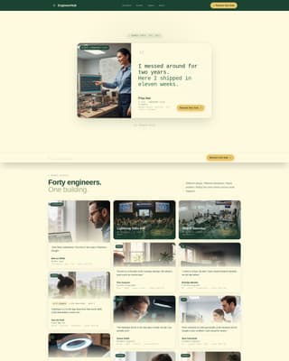 Engineerhub - Inspiring Developers Landing Page Template