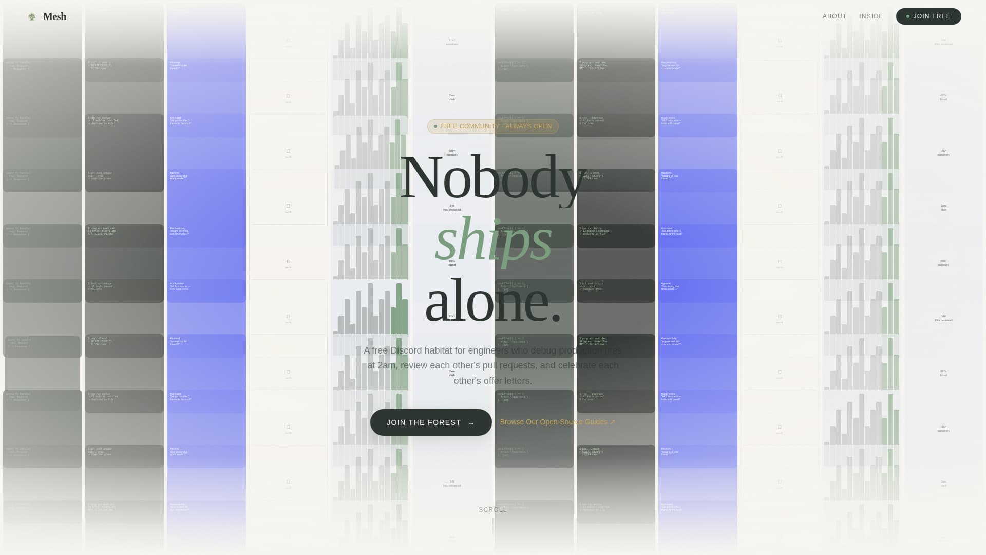 Mesh - Thriving Developer Landing Page Template