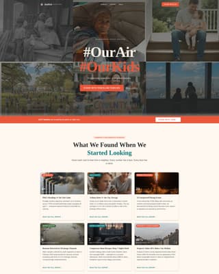 Justice - Fierce Environmental Landing Page Template