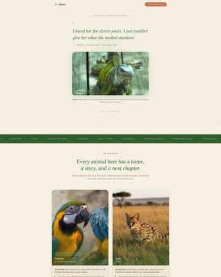 Haven - Compassionate Rescue Landing Page Template