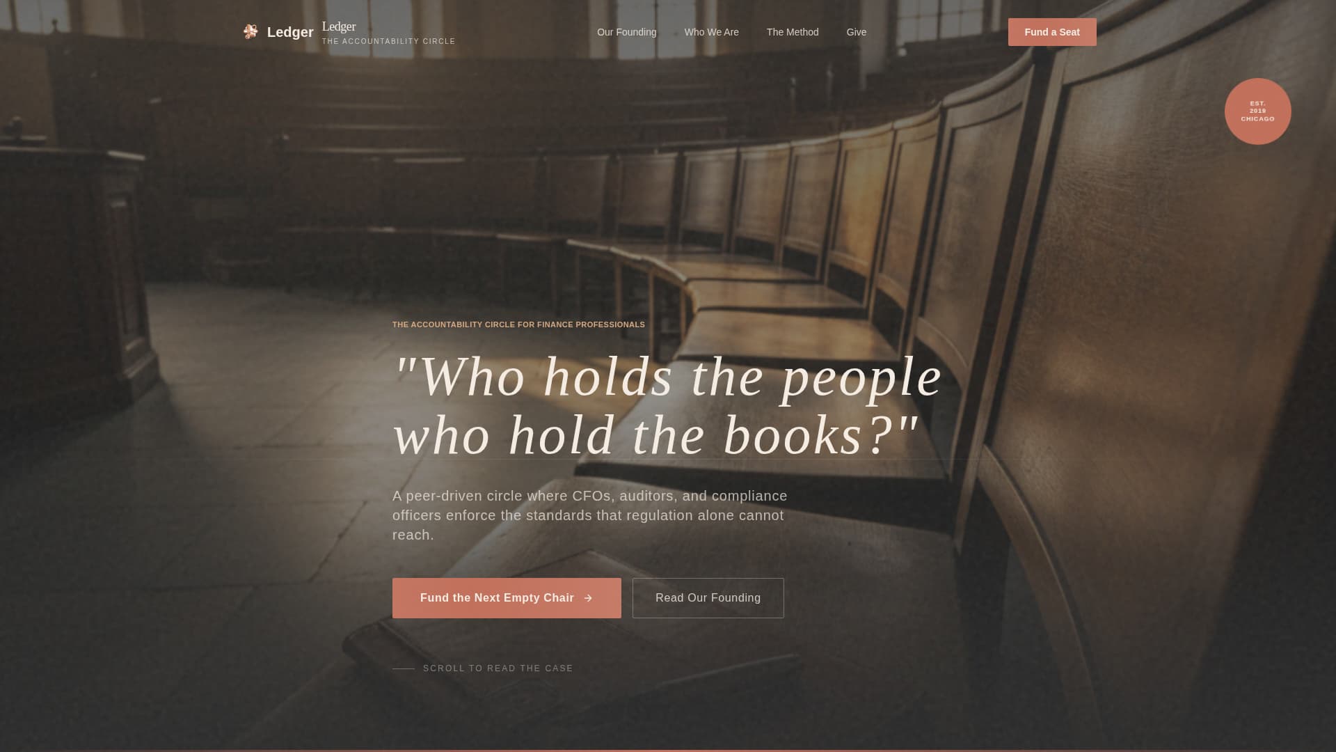 Ledger - Trusted Accountability Landing Page Template