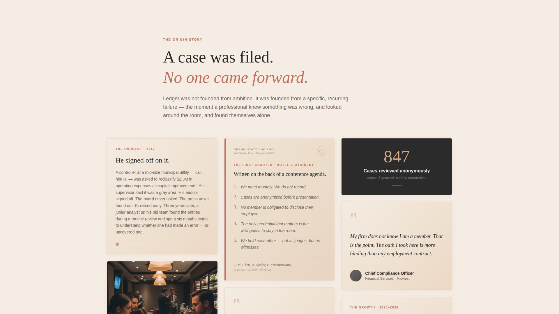 Ledger - Trusted Accountability Landing Page Template