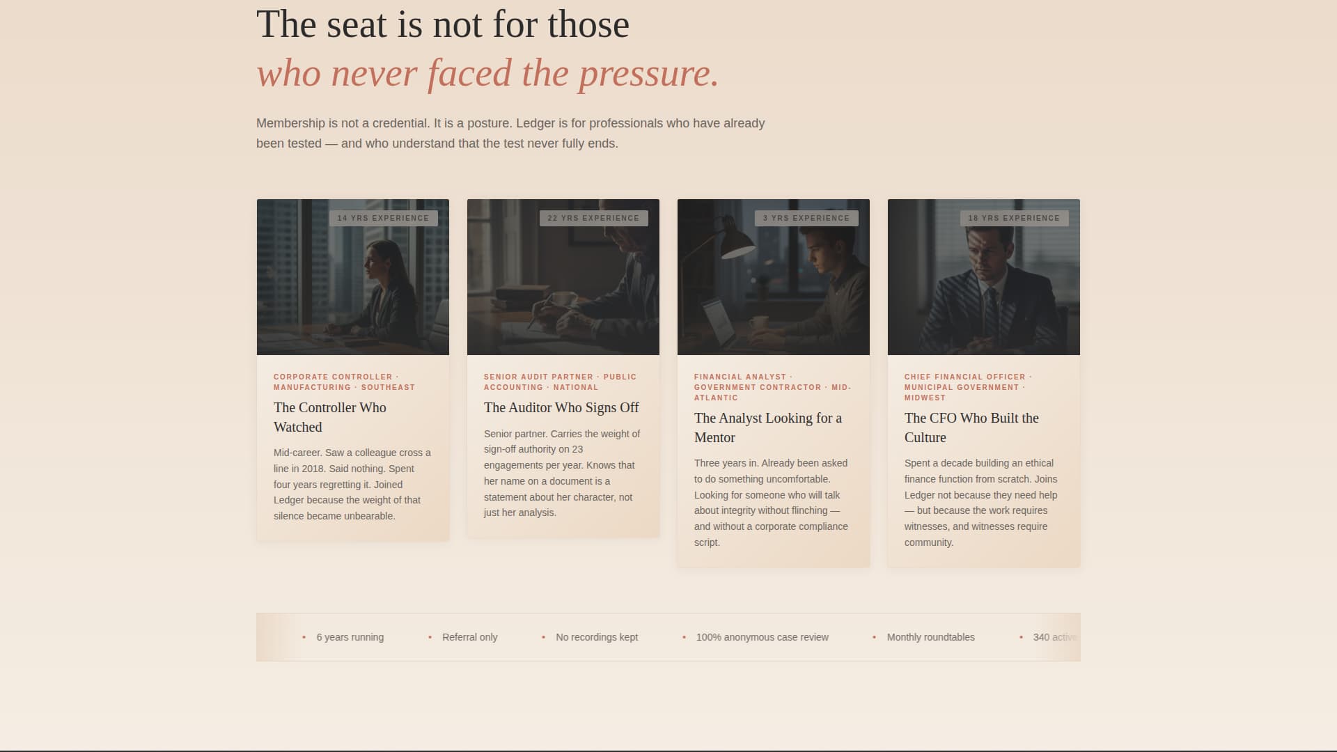 Ledger - Trusted Accountability Landing Page Template