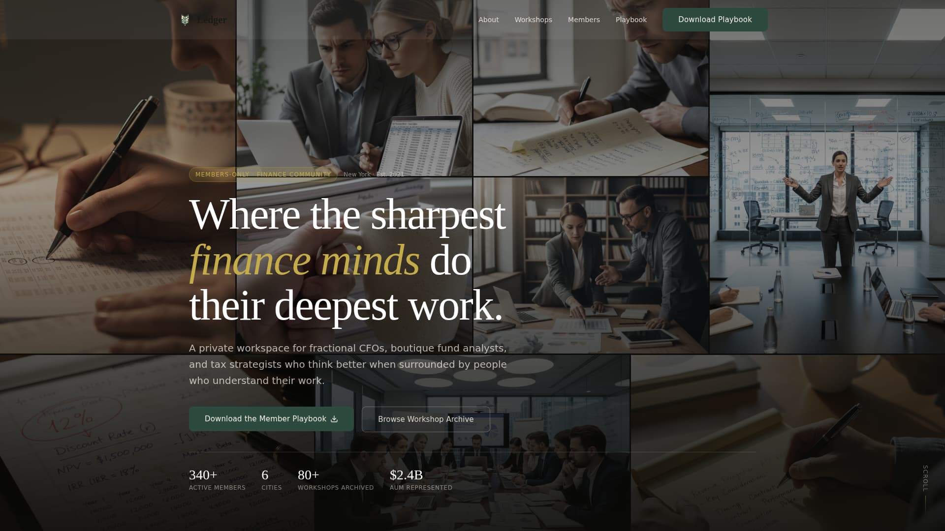 Ledger - Insightful Finance Landing Page Template