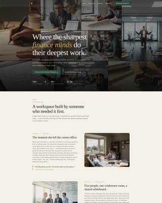 Ledger - Insightful Finance Landing Page Template