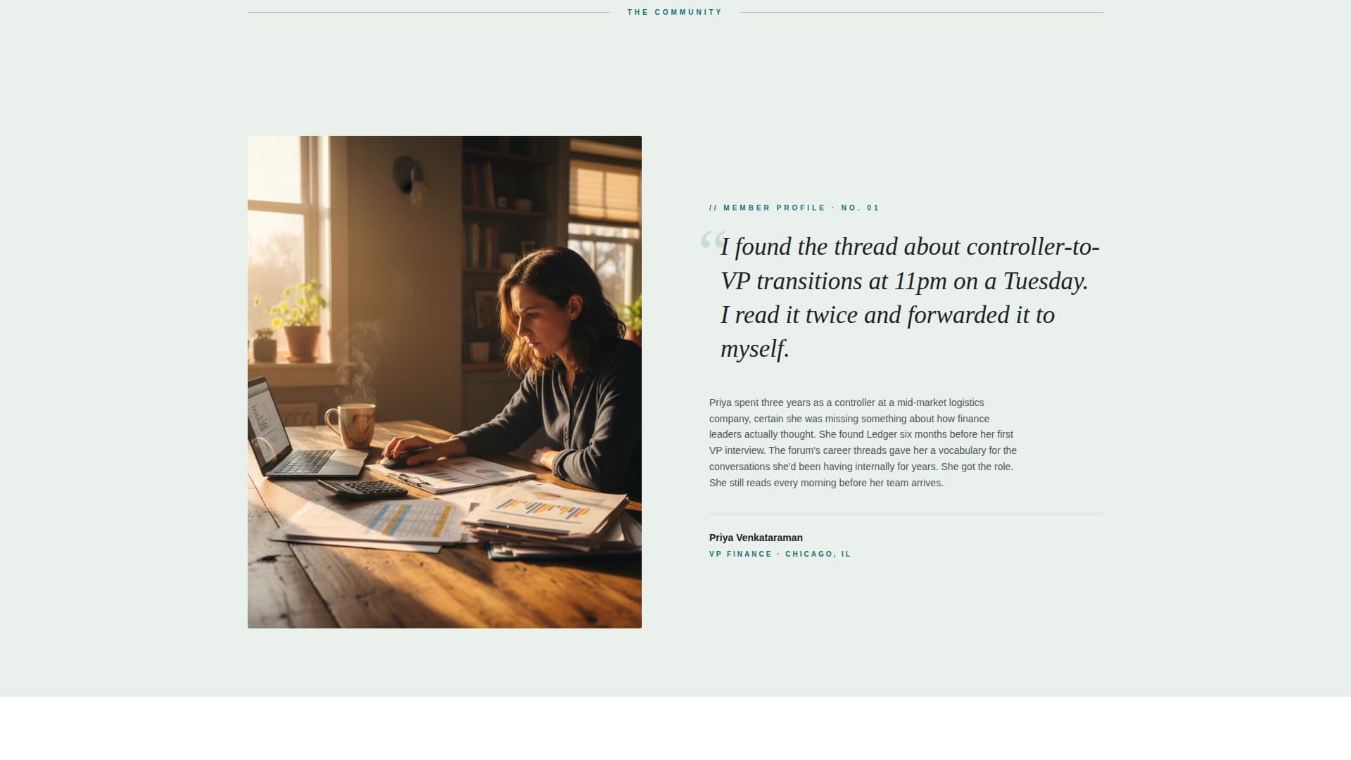 Ledger - Inspiring Financeprofessionals Landing Page Template