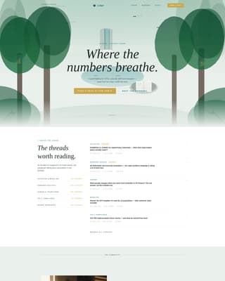 Ledger - Inspiring Financeprofessionals Landing Page Template