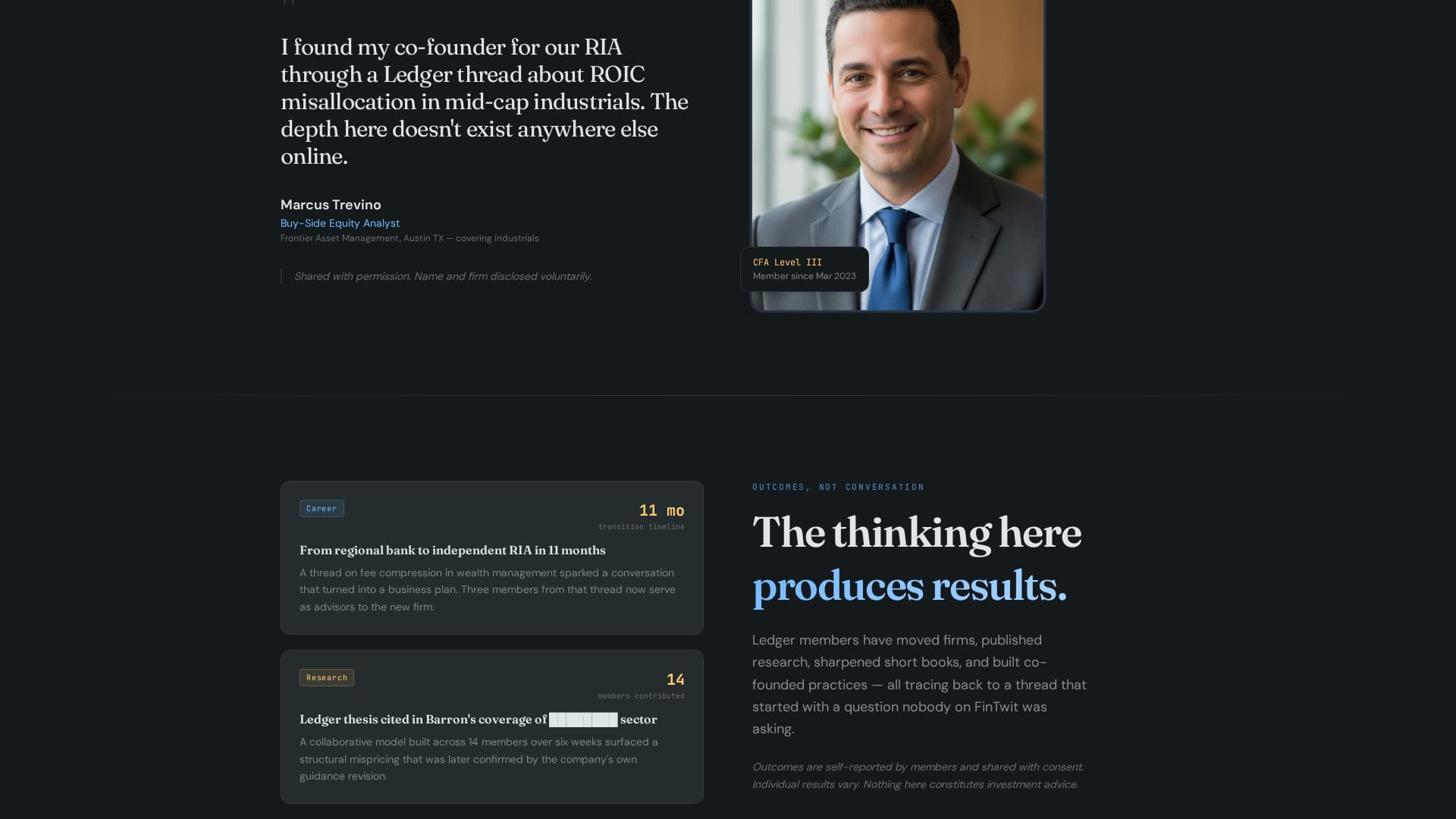Ledger - Elite Financeprofessionals Landing Page Template