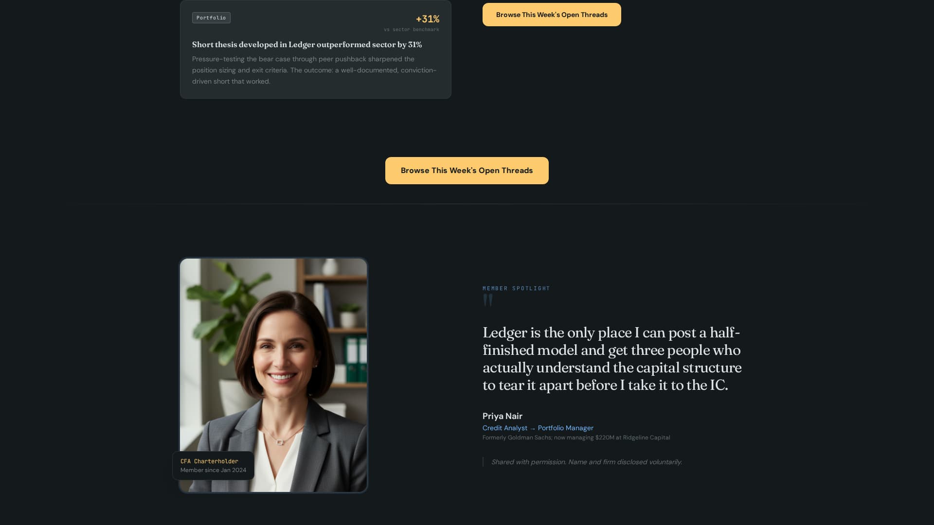 Ledger - Elite Financeprofessionals Landing Page Template