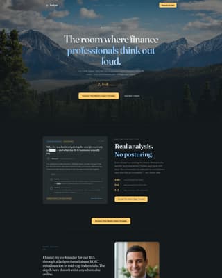 Ledger - Elite Financeprofessionals Landing Page Template