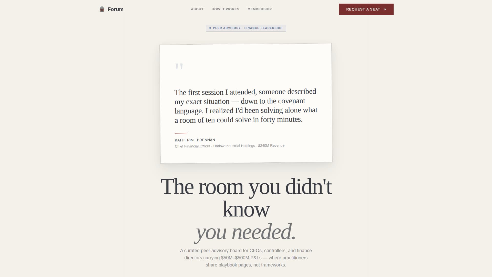 Forum - Authoritative Finance Landing Page Template