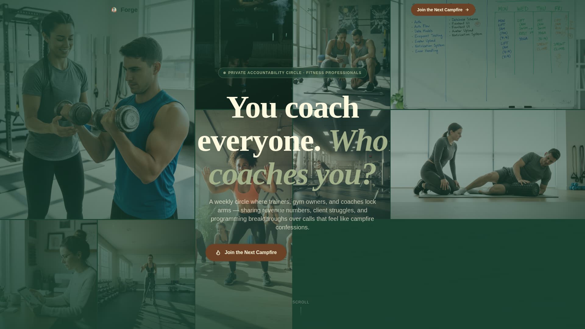 Forge - Trusted Fitnessprofessionals Landing Page Template