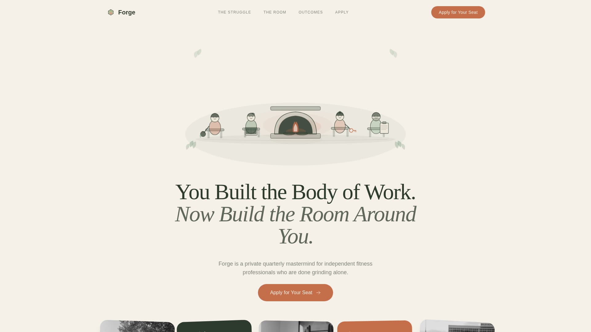 Forge - Inspiring Fitnessprofessionals Landing Page Template