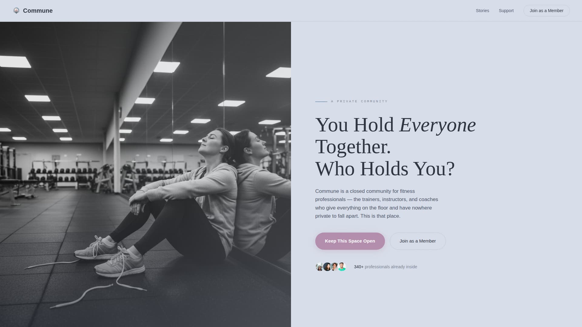 Commune - Restorative Fitnessprofessionals Landing Page Template