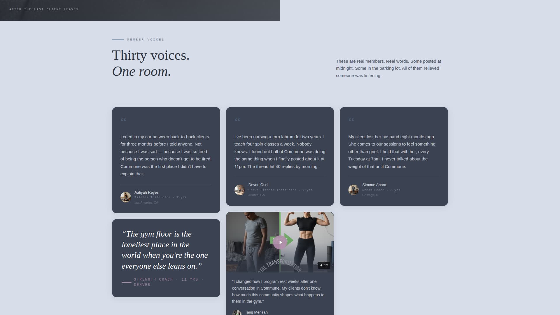 Commune - Restorative Fitnessprofessionals Landing Page Template