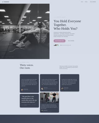 Commune - Restorative Fitnessprofessionals Landing Page Template