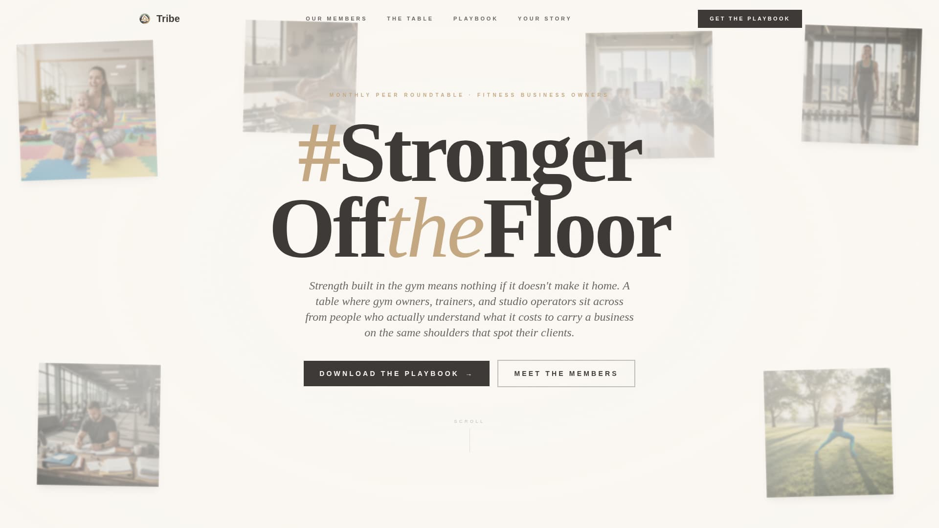 Tribe - Empowering Fitnessprofessionals Landing Page Template