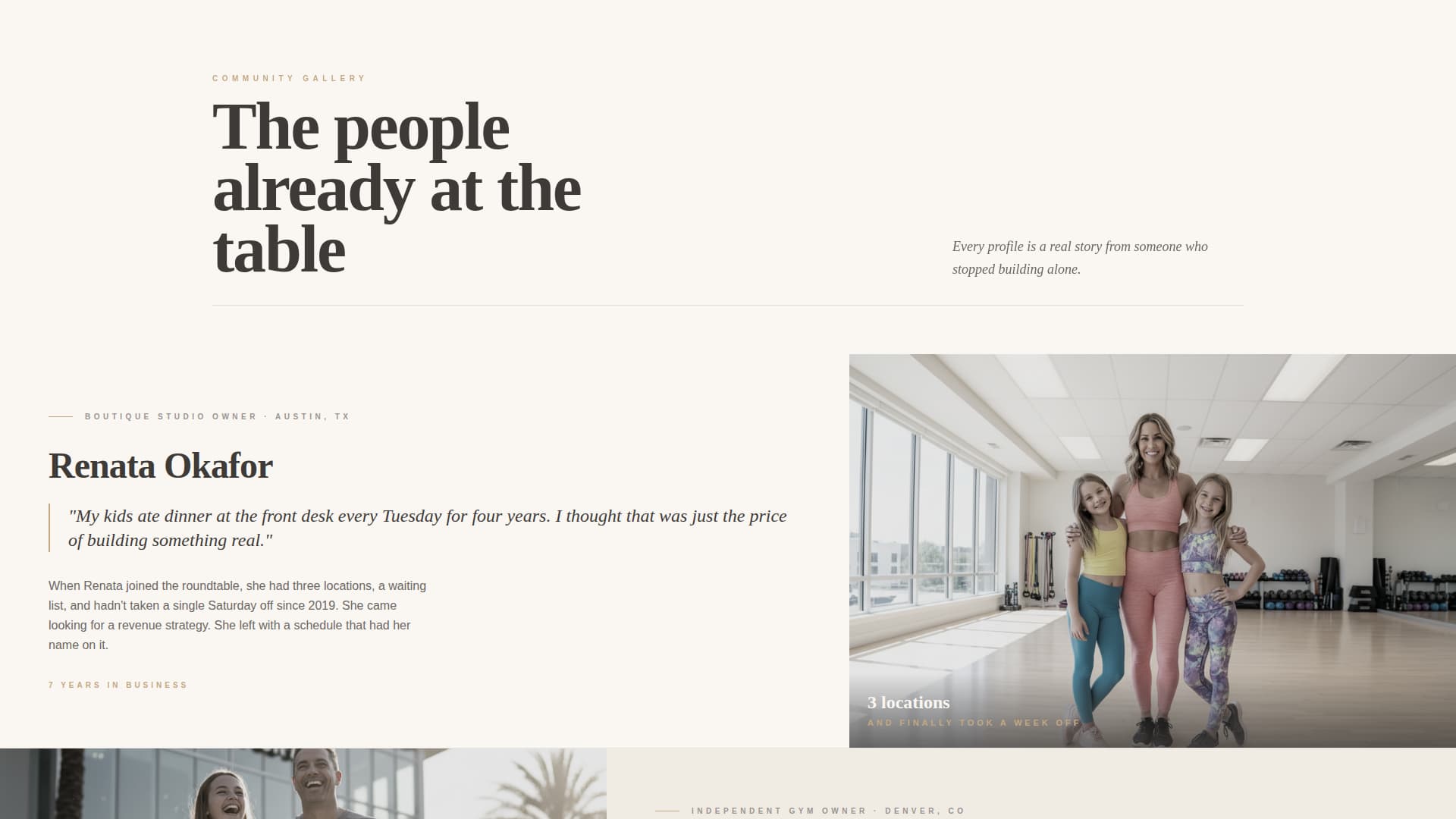 Tribe - Empowering Fitnessprofessionals Landing Page Template