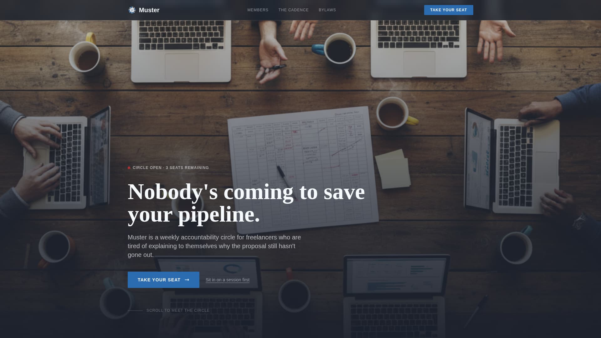 Muster - Civic Freelancers Landing Page Template