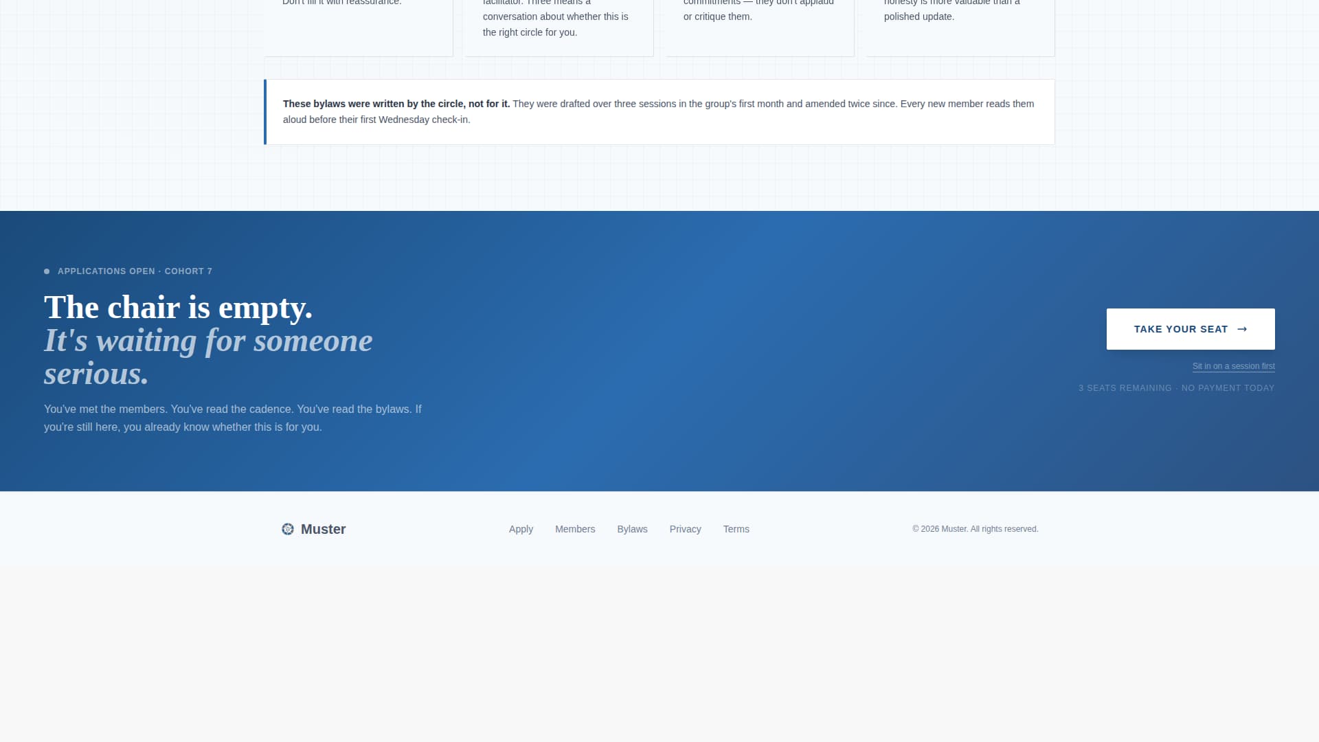 Muster - Civic Freelancers Landing Page Template