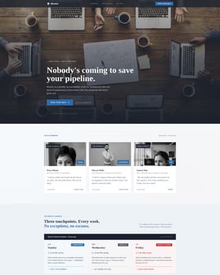 Muster - Civic Freelancers Landing Page Template