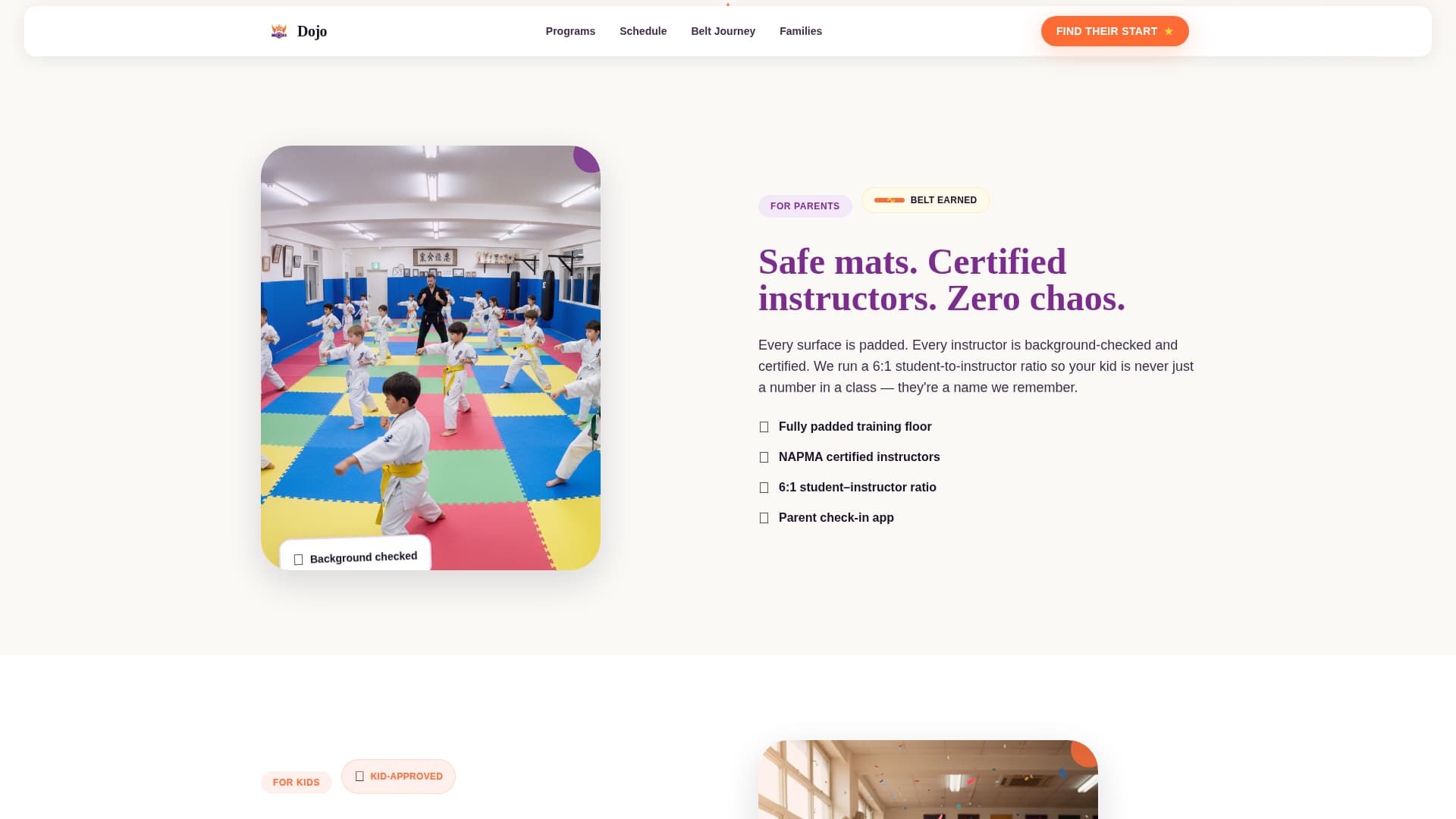 Dojo - Energetic Martial Arts Landing Page Template