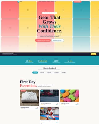 Dojo - Playful Martial Arts Landing Page Template