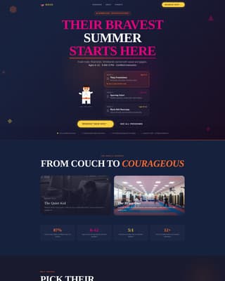 Dojo — Powerful Martial Arts Training Landing Page Template