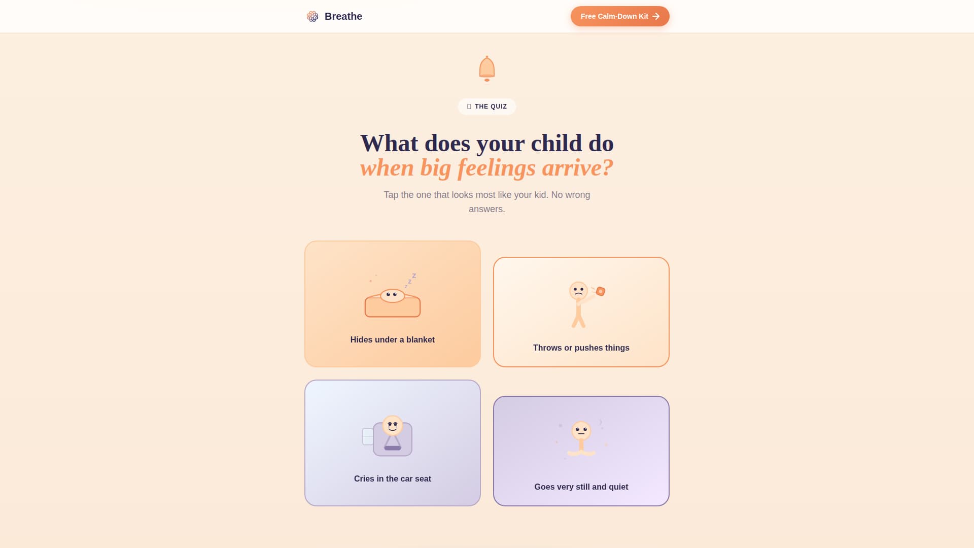 Breathe - Calming Mindfulness Landing Page Template