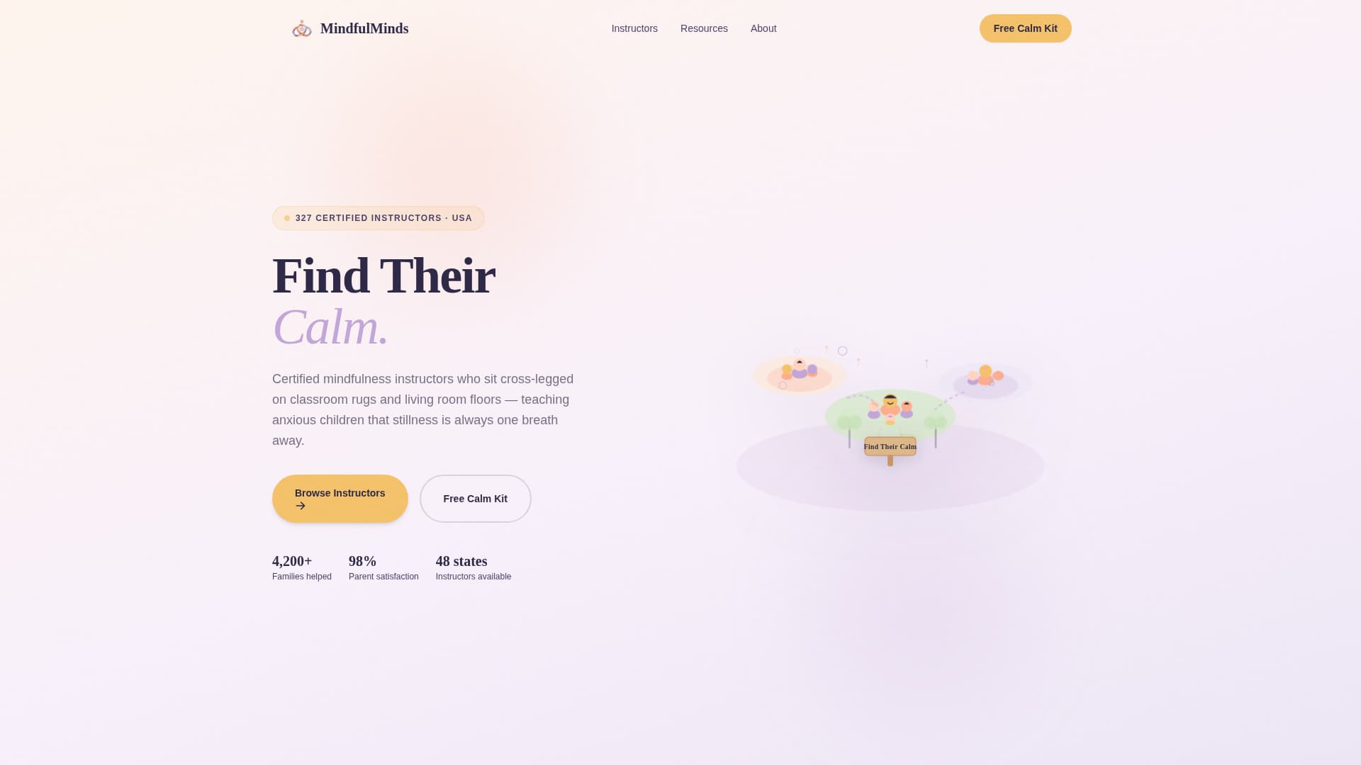 Breathe — Transformative Mindfulness Coaching Landing Page Template