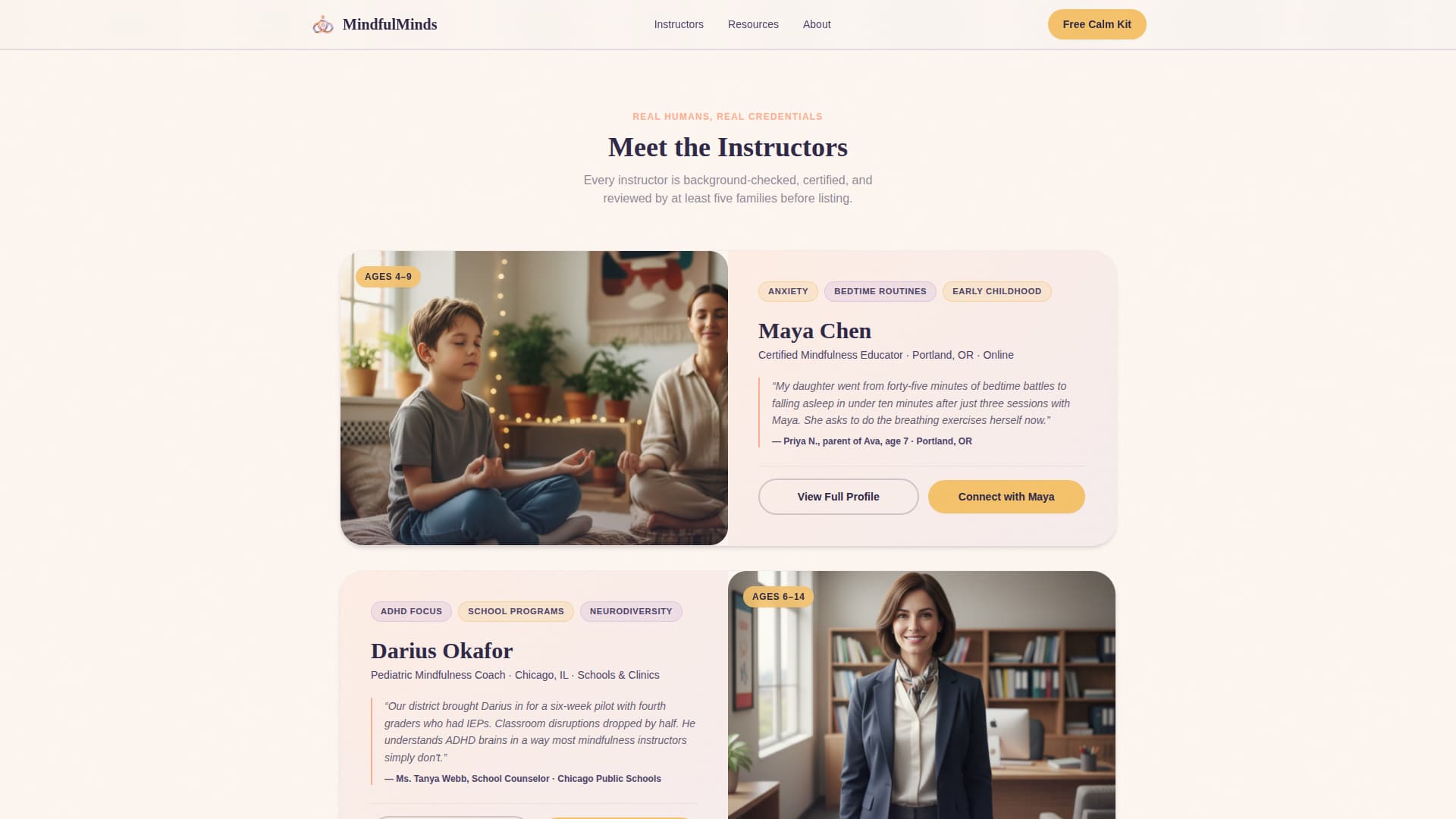 Breathe — Transformative Mindfulness Coaching Landing Page Template